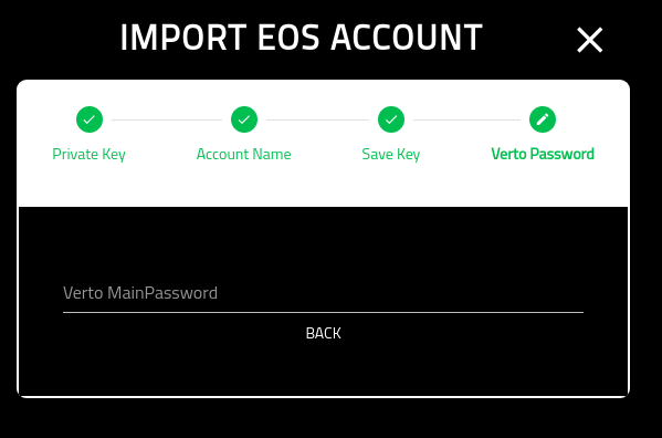 Create Verto Wallet