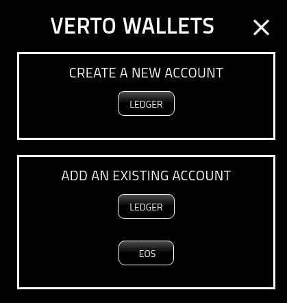 Create Verto Wallet