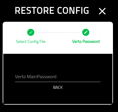 Create Verto Wallet