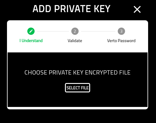 Create Verto Wallet