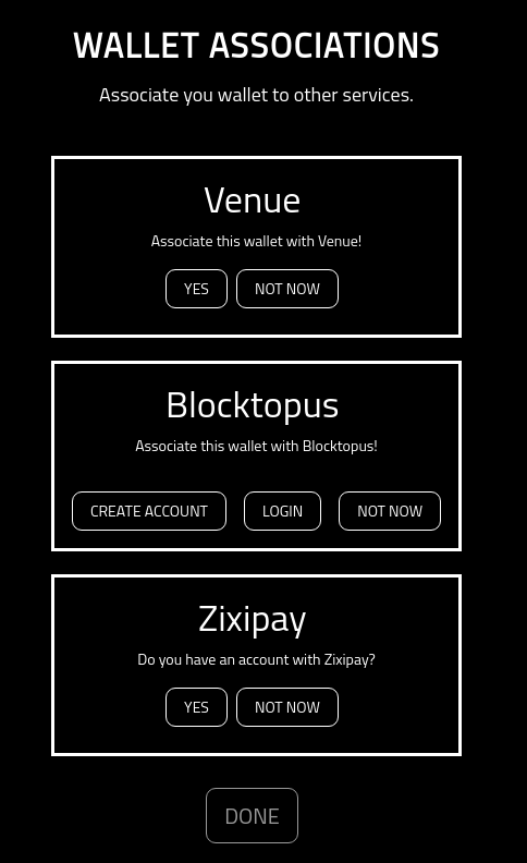 Create Verto Wallet