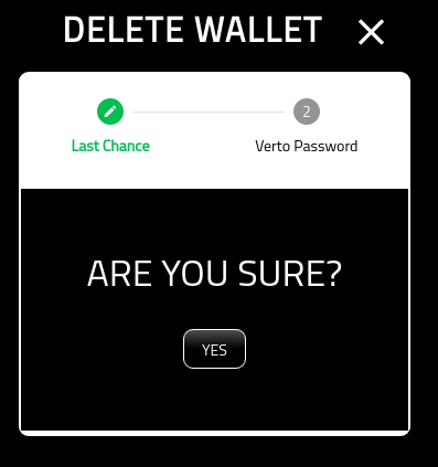 Create Verto Wallet