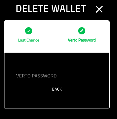 Create Verto Wallet