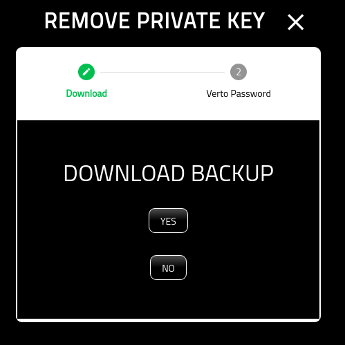 Create Verto Wallet